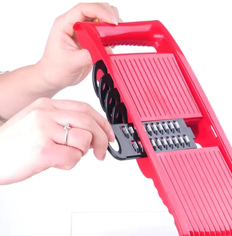 Multifunction Kitchen Slicer with 6 Interchangeable Blades