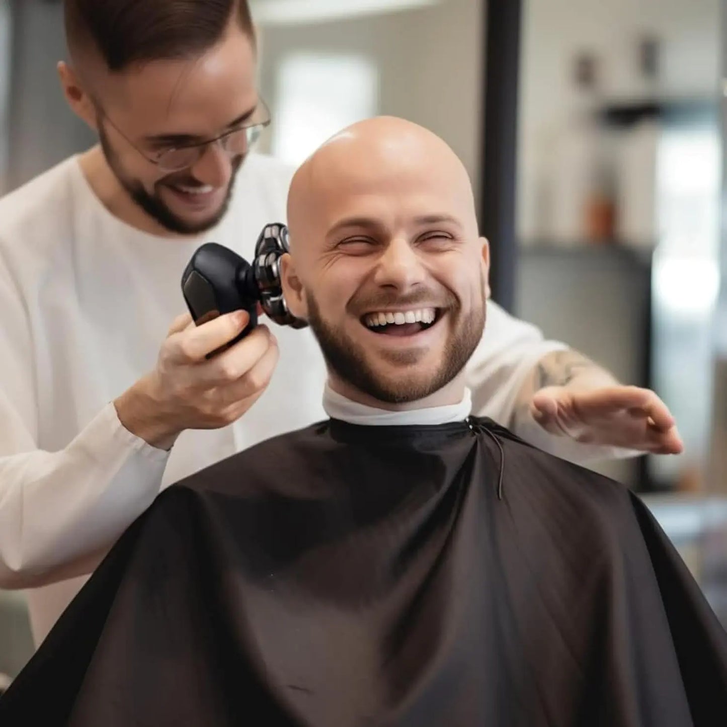 SHPAVVER 5-in-1 Electric Razor for Bald Men - IPX7 Waterproof