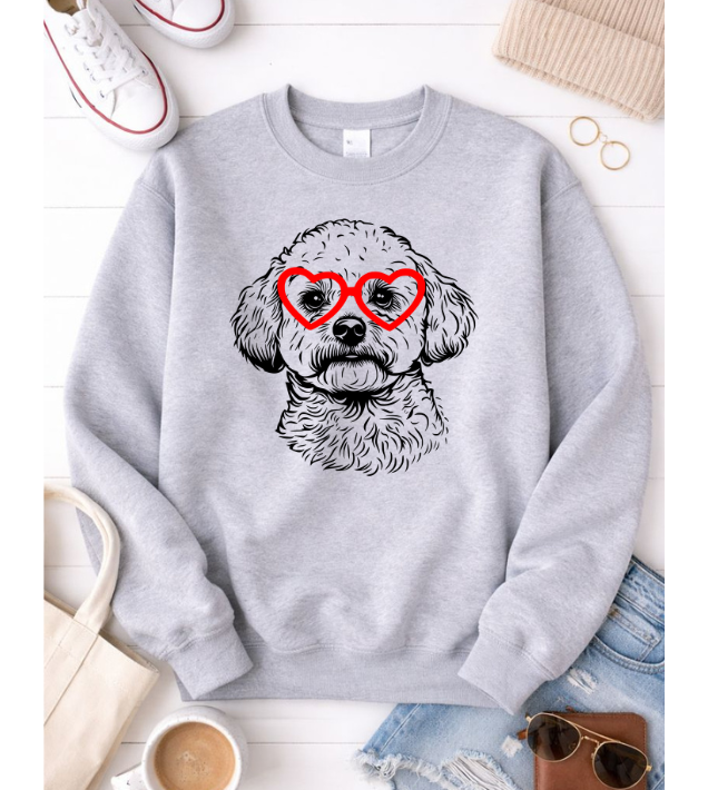 Bichon Love Graphic Sweatshirt - Korvel