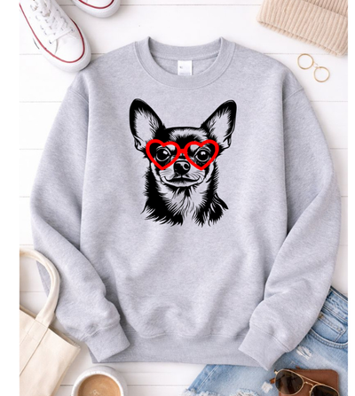 Chihuahua Love Graphic Sweatshirt - Korvel