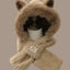 Chapeau à oreilles de renard en fourrure mignonne pour l'automne et l'hiver