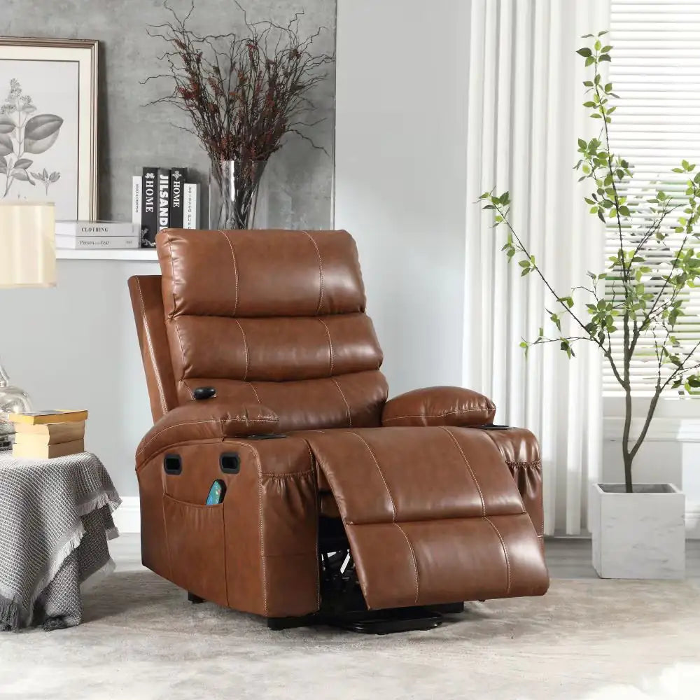 Grand canapé inclinable électrique avec levage, massage et chauffage