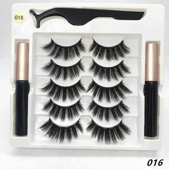Premium 3D False Eyelashes with Magnetic Eyeliner