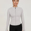 Chaqueta de entrenamiento con cremallera ligera para mujer LUYAA - Gris marfil