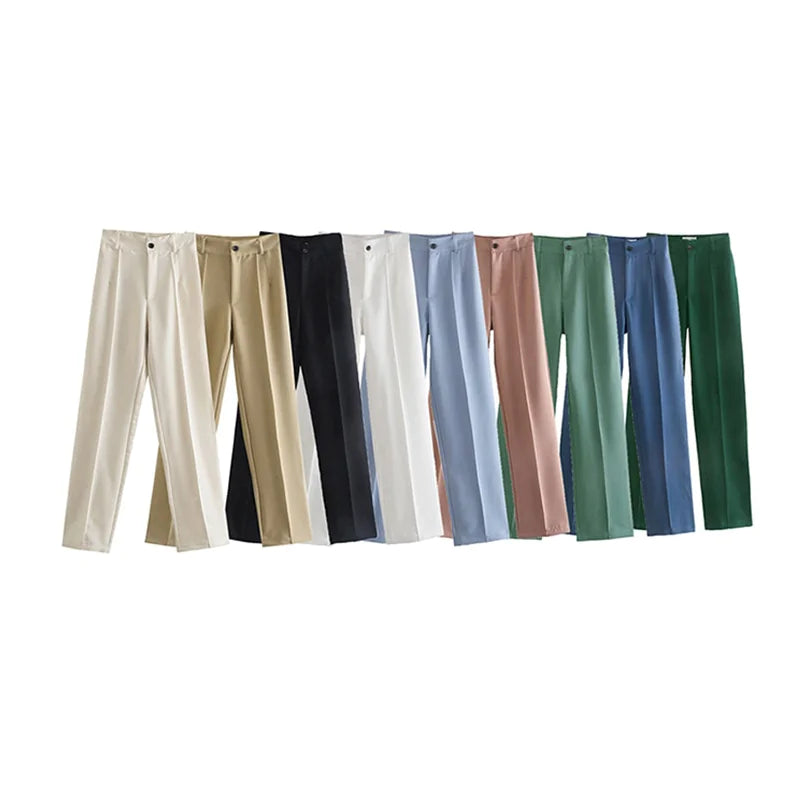 Pantalons Droits de Bureau Premium