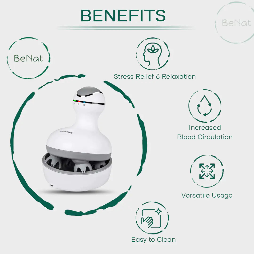 Massager de cuir chevelu électrique intelligent pour une relaxation ultime