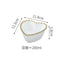 Nordic Gold Bead Ceramic Dinner Plates