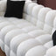Sofá Boucle Elegante de 3 Plazas en Blanco