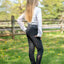 Breeches en denim avec genouillère pour filles