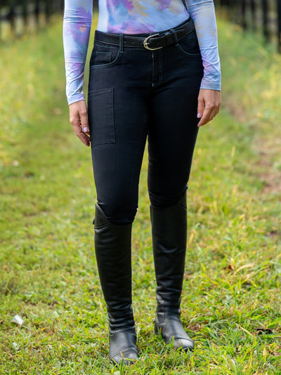 Denim Full Seat Tread Breech - Korvel