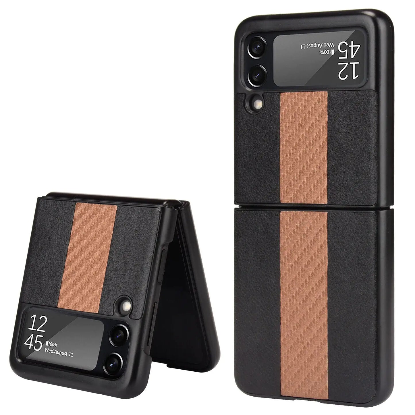 Slim Folding Leather Shockproof Case for Samsung Galaxy Z Flip 3 5G