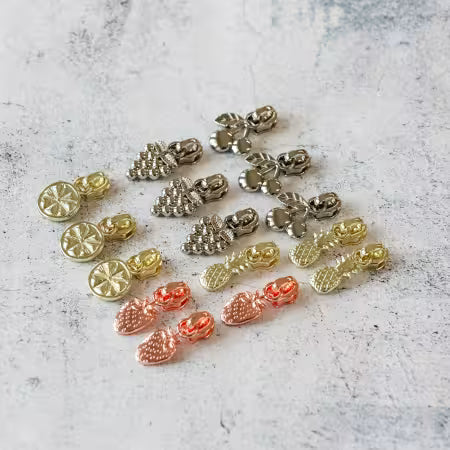 Conjunto de Cremalleras de Frutas Frescas - Esenciales Coloridos para Manualidades