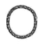 Bracelet Éternité en Or Blanc 18K avec Diamants Noirs et Blancs - Taille 7"