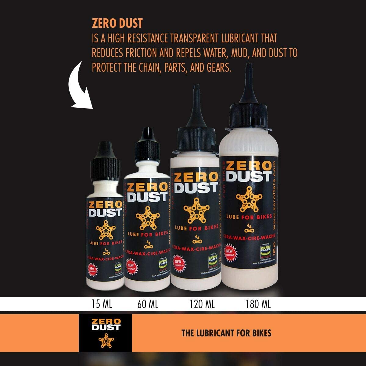 Lubricante de Cadena ZeroDust - 500 ml para el Cuidado Óptimo de la Bicicleta