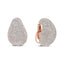 Boucles d'oreilles sculpturales en diamant micro-pavé en or rose 18K