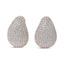 Boucles d'oreilles sculpturales en diamant micro-pavé en or rose 18K