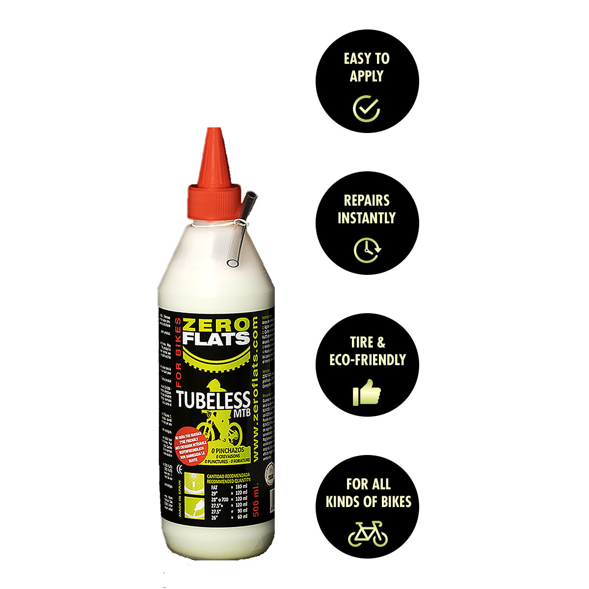 ZeroFlats Premium Anti-Puncture Sealant (500 ml)