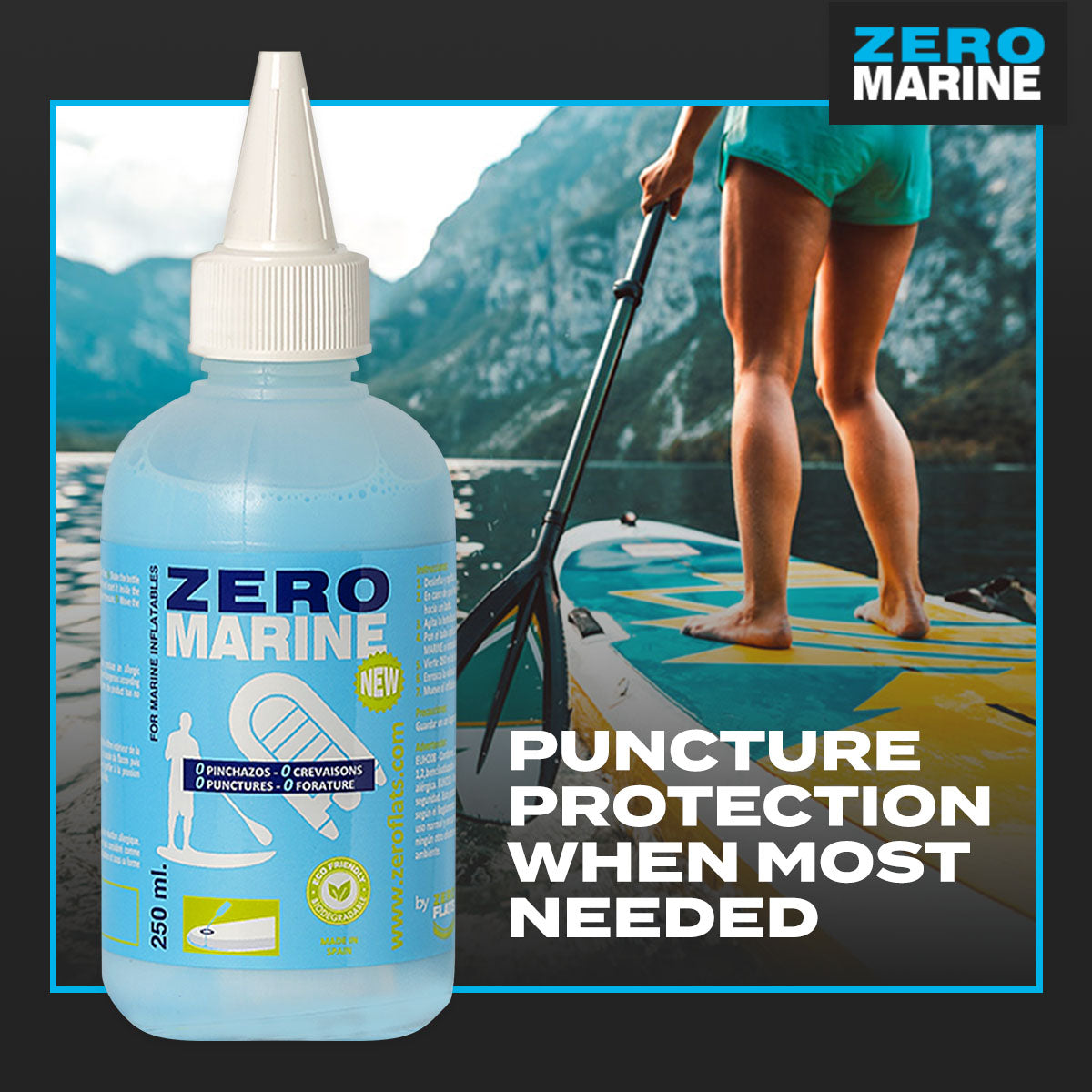 Zero Marine Anti Puncture Sealant for Marine Inflatables (250ml)