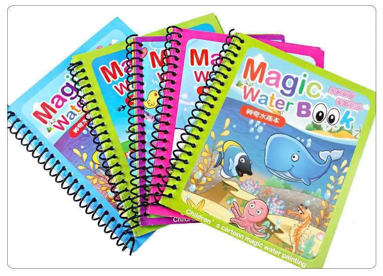 Libro de Pintura Mágica con Agua para Niños