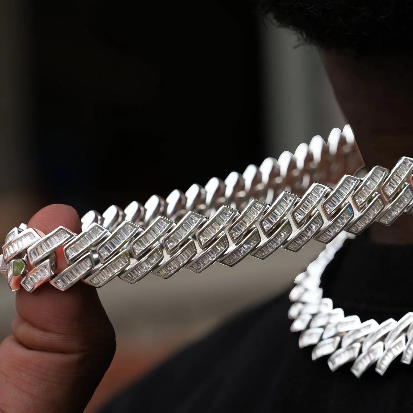 Collier Cubain avec Pierres Baguette