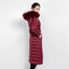 Manteau d'hiver de luxe pour femmes avec col en fourrure de renard