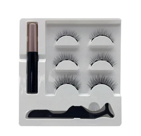 Premium 3D False Eyelashes with Magnetic Eyeliner