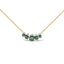 Collar de Oro Rosa de 18K con Tsavorita y Diamantes
