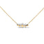 Collar de Oro Rosa de 18K con Tsavorita y Diamantes