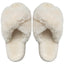 Pantuflas de lujo de invierno con piel