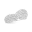 18K White Gold Cluster Diamond Fashion Ring - Size 7