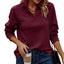 Loose Snake Bone Pattern Stand Collar Women's Sweater