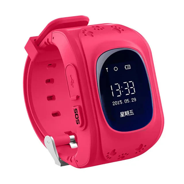 Smart Watch Support GSM 2G SIM Card Children Smartwatch GPS Tracker SOS Call Wristwatch Sport Clock for Kid Boy Girl Kids - Korvel