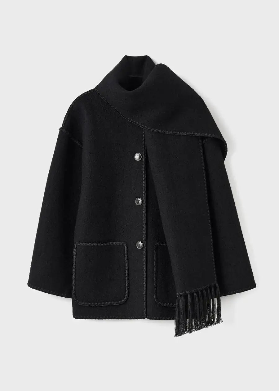 Dejavu Skarf Jacket - Stylish and Versatile Outerwear