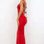 Vestido Elegante Sin Espalda con Tirantes