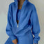 Women's Zipper Fleece Sweater Casual Set