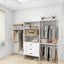 306 Closet Organizer System with Shelves and Drawers - White