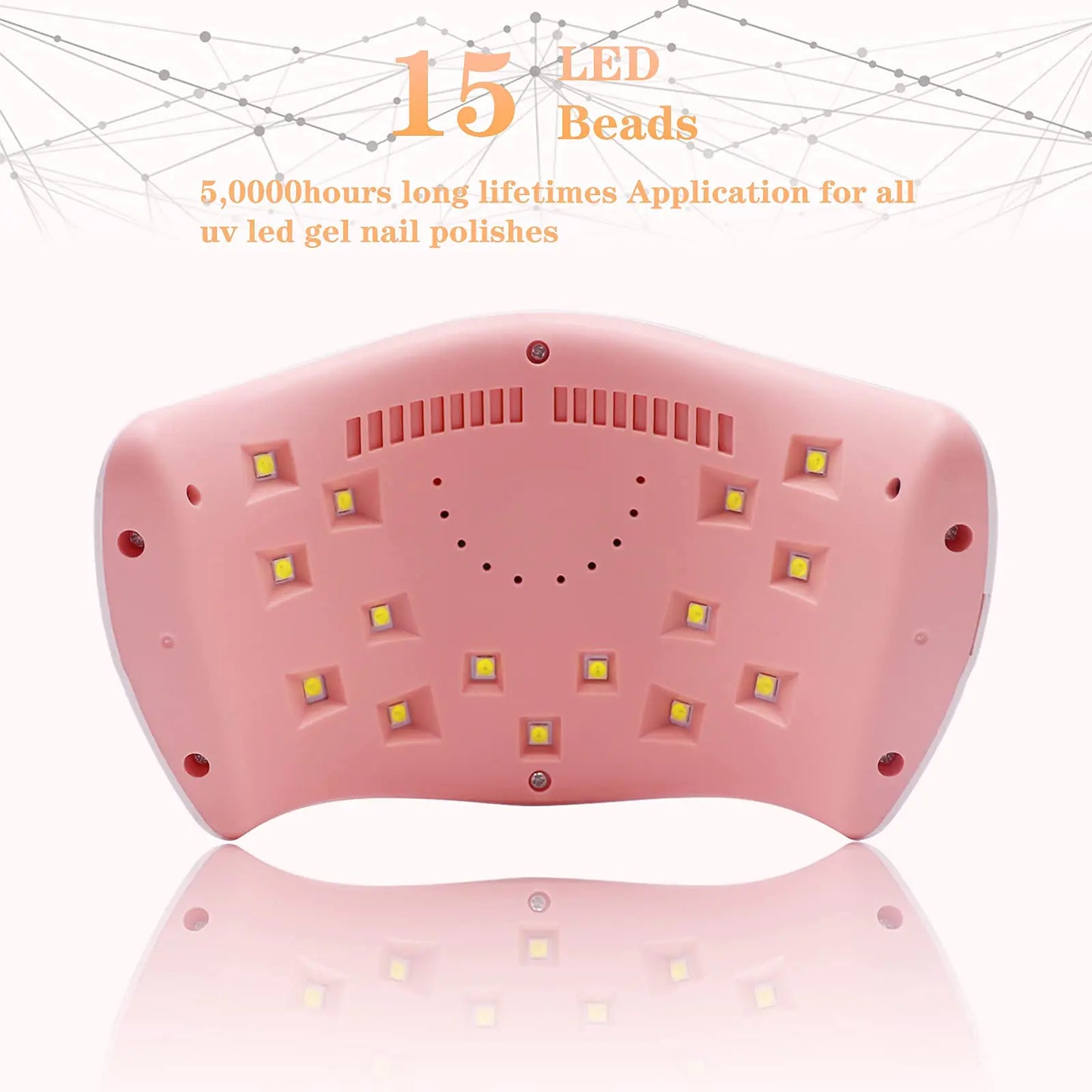 Lampe à ongles UV LED LKE 72W pour le durcissement du vernis à ongles en gel