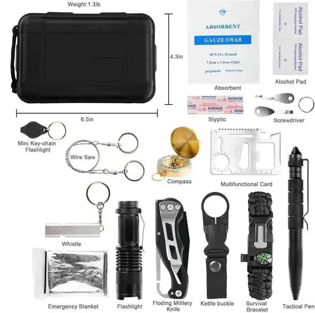 Kit de Supervivencia Premium para Aventuras al Aire Libre