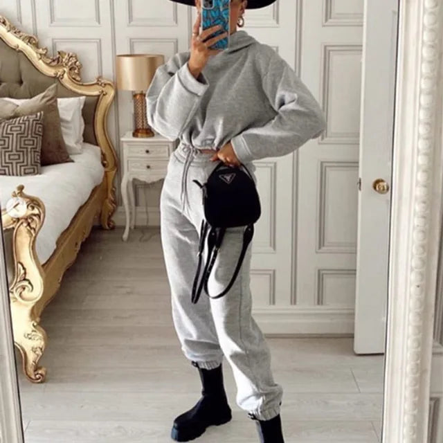 Winter Two Piece Tracksuit Set for Women