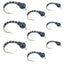 Ultimate Black Zebra Midge Fly Assortment - Sizes 14, 16, 18 (3 Each) for Tailwater Fishing - Korvel