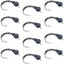 Premium Black Zebra Midge Flies - Bead Head - 1 Dozen - Size 20 - Ideal for Tailwater & Lake Fishing - Korvel