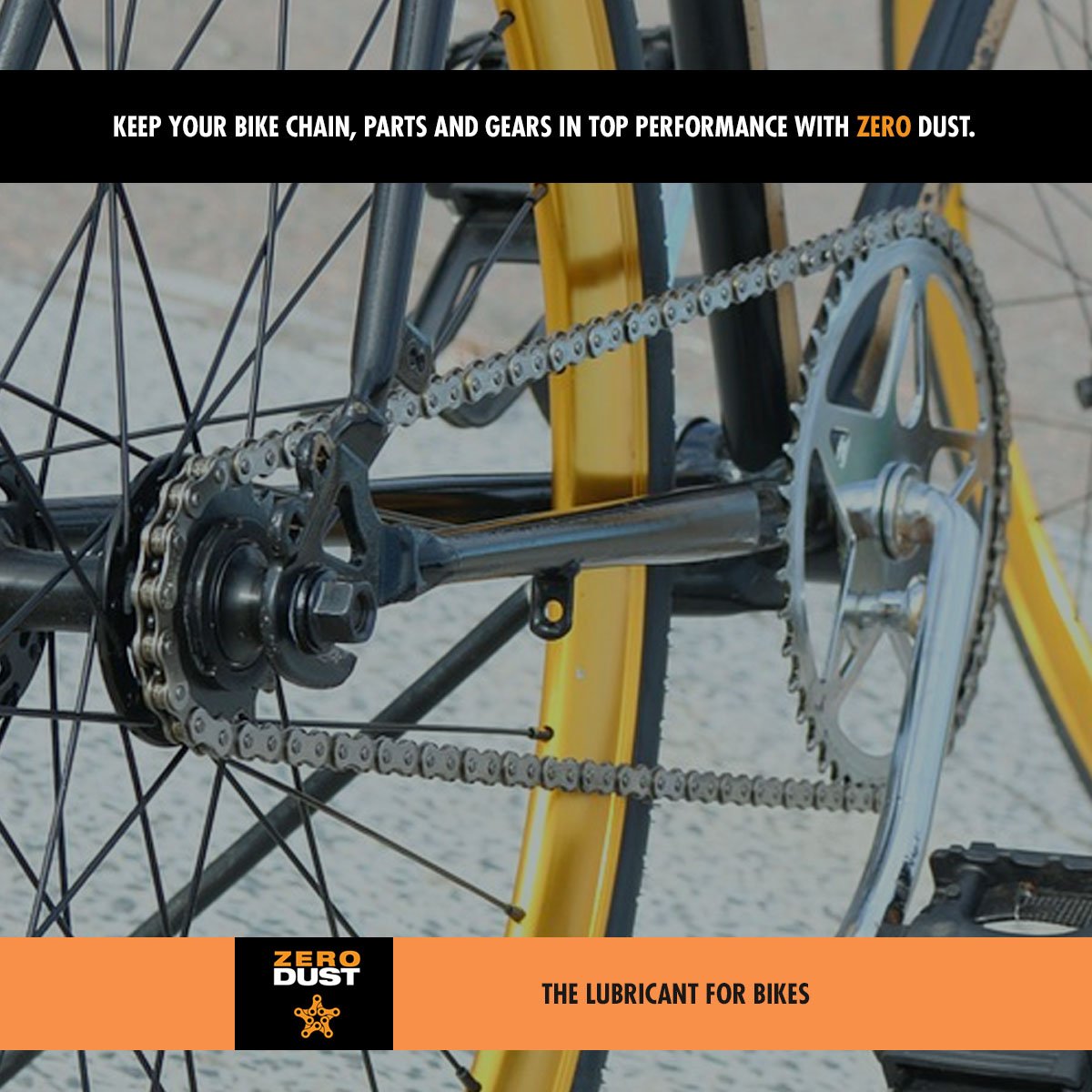 Lubrifiant de chaîne ZeroDust - 180 ml pour la performance des vélos