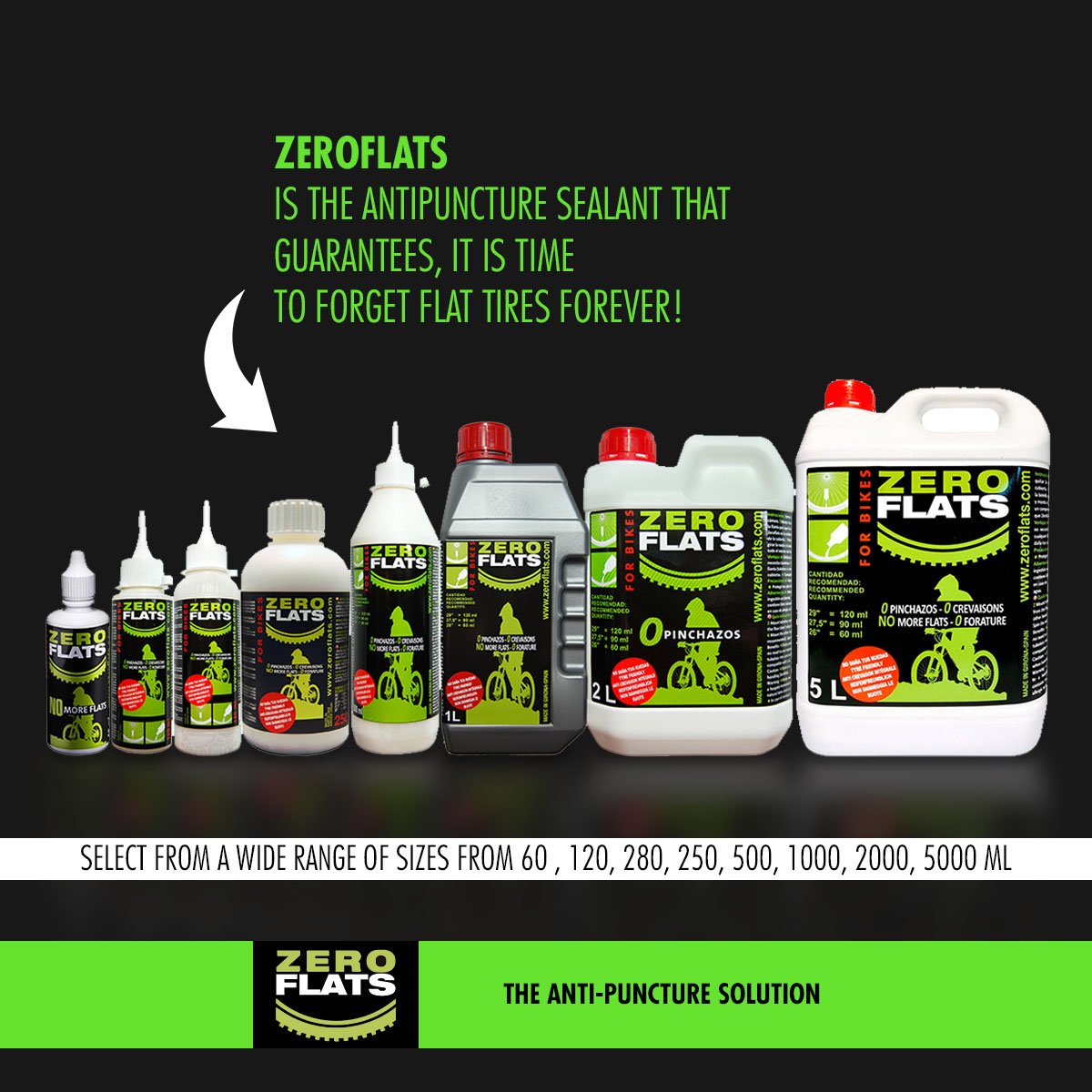 ZeroFlats Premium Anti-Puncture Sealant (500 ml)