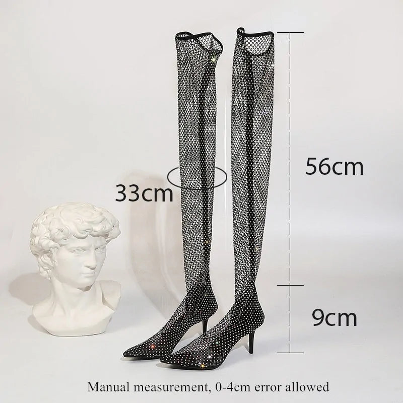 Bottes Élégantes Au-Delà Du Genou Pour Femmes
