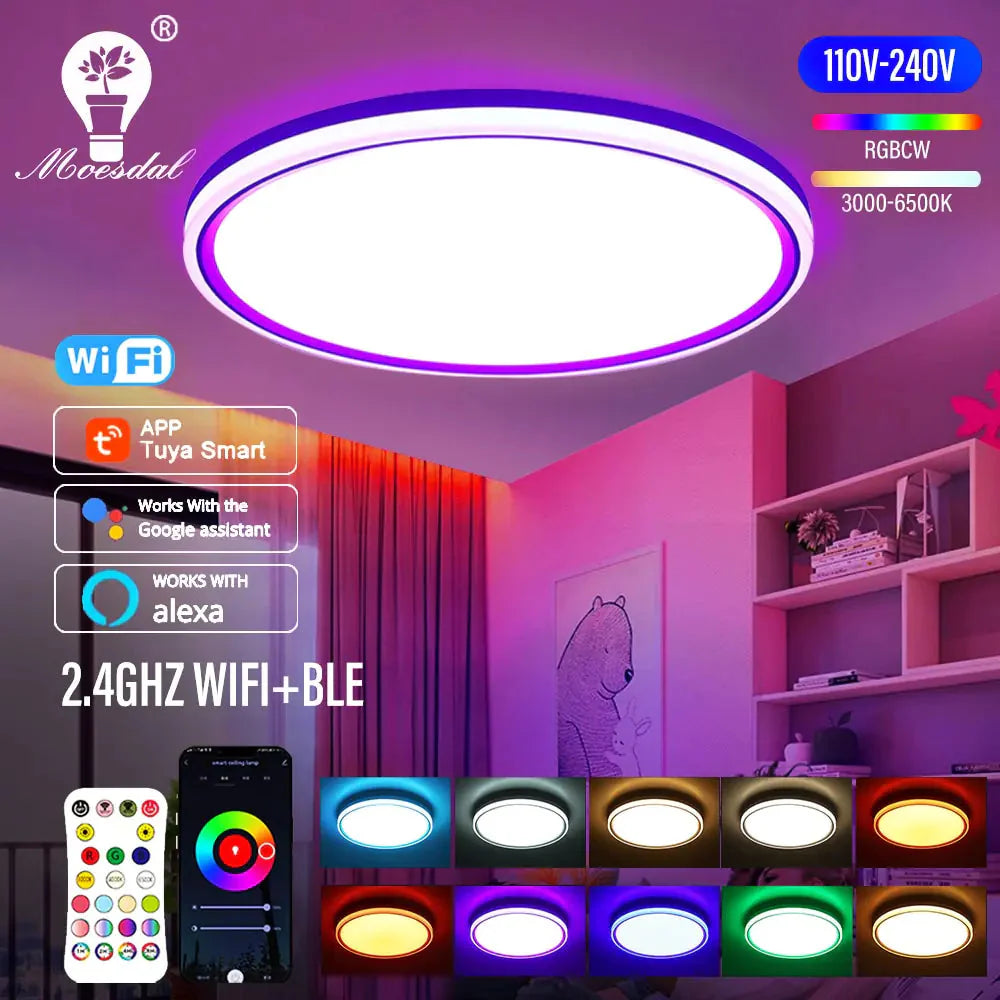 Plafonnier Slim 24W pour Salon