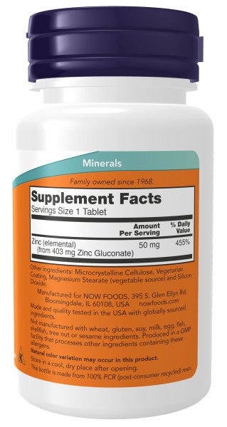 Premium Zinc 50mg Supplement