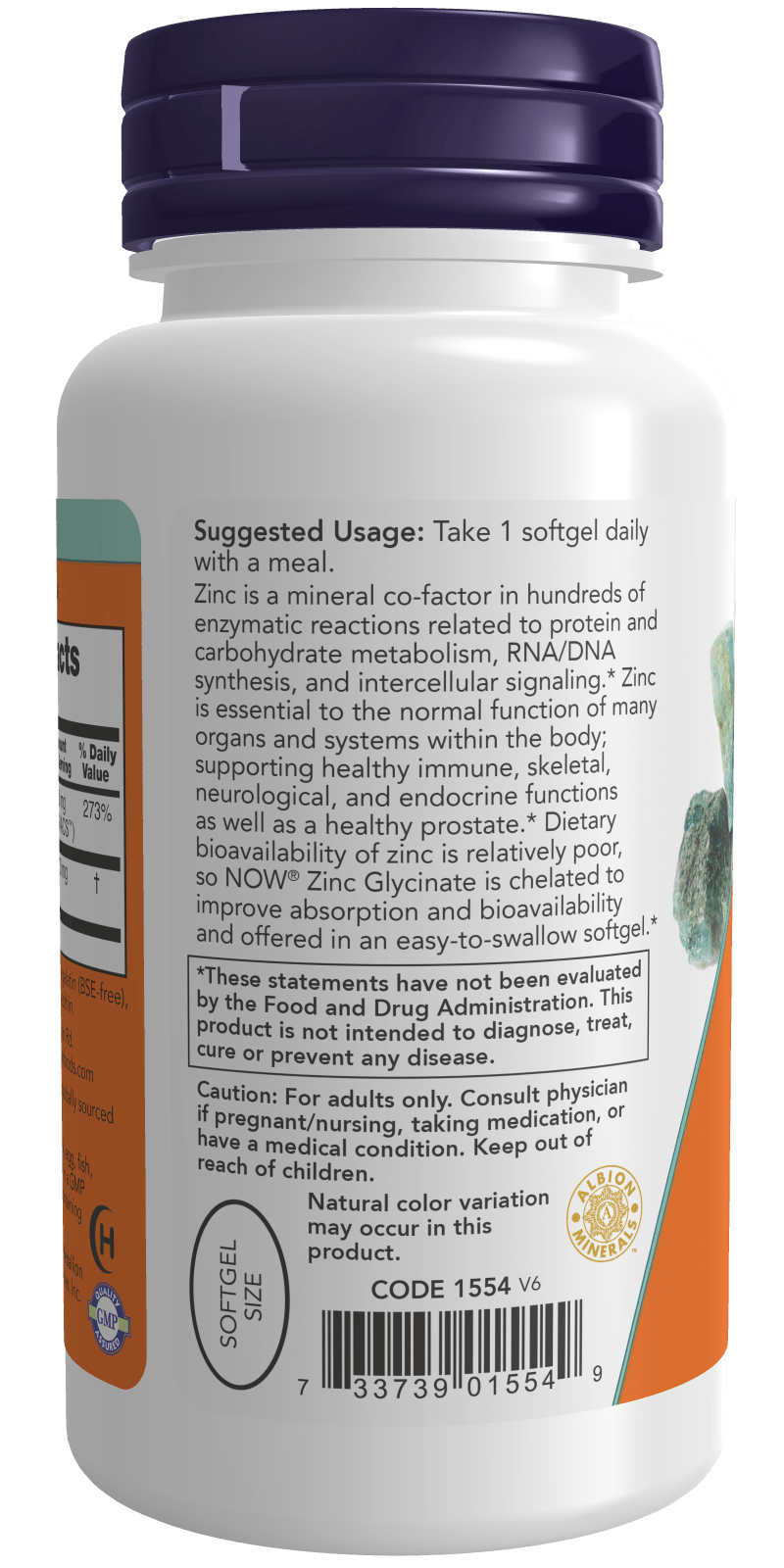 Premium Zinc Glycinate Softgels
