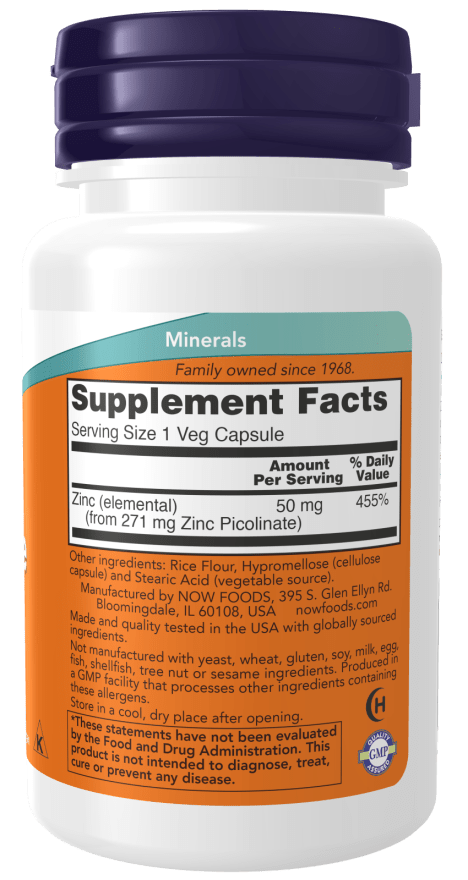 Premium Zinc Picolinate 50mg Supplement