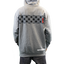 Sudadera con cremallera de cuadros