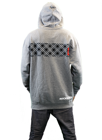 Sudadera con cremallera de cuadros